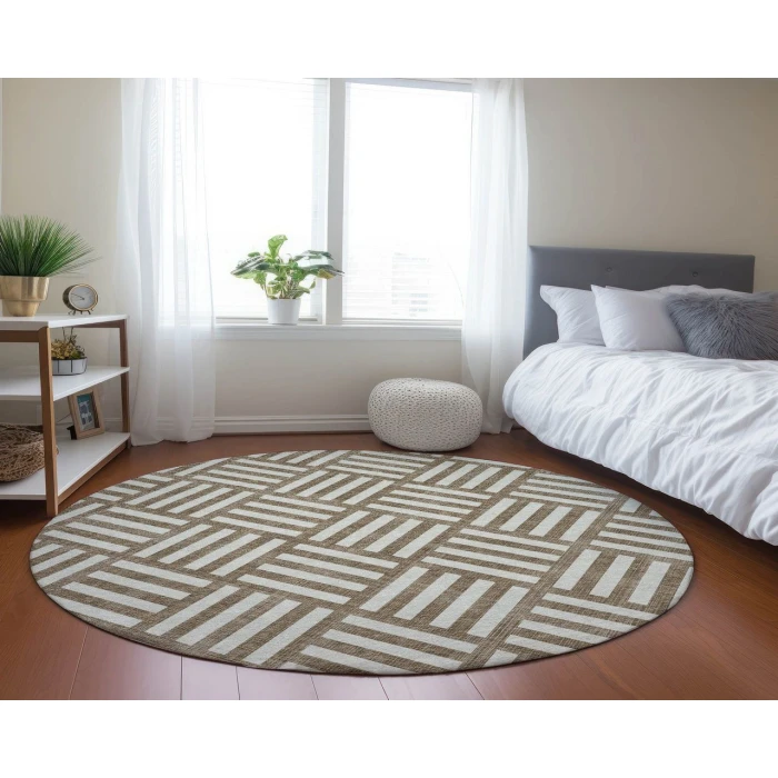 Chantille ACN620 Brown 8' x 8' Rug