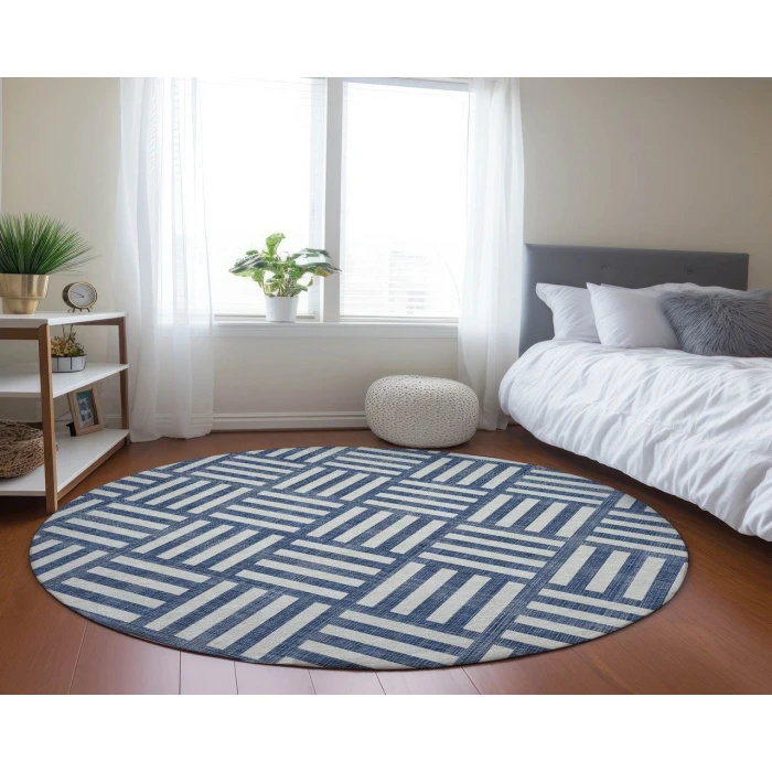 Chantille ACN620 Navy 8' x 8' Rug