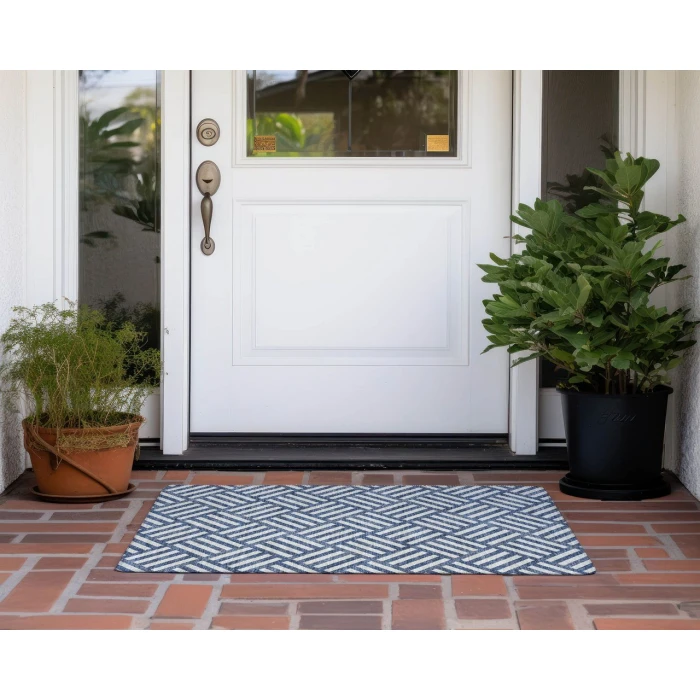 Chantille ACN620 Navy 1'8" x 2'6" Rug