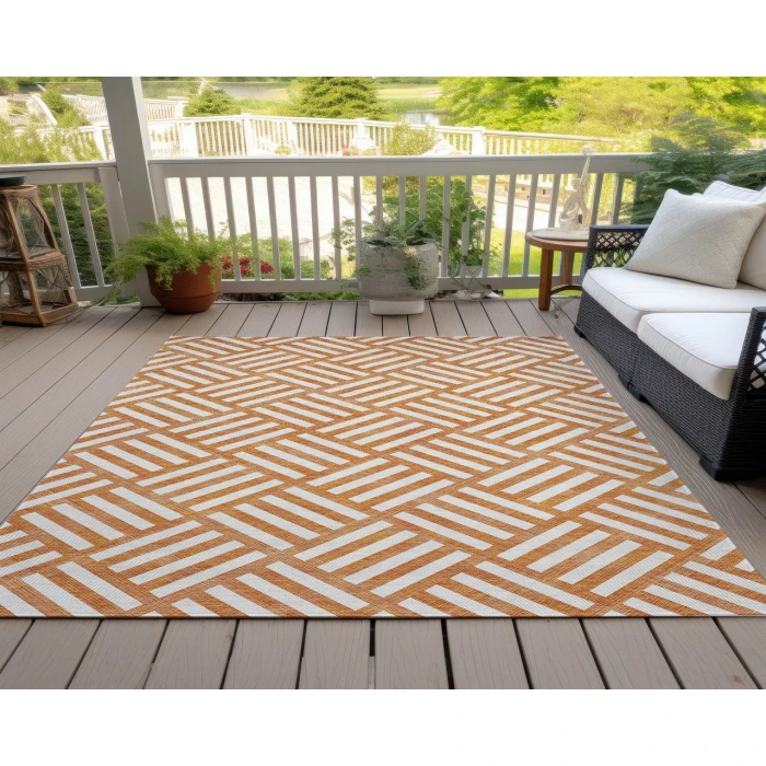Chantille ACN620 Orange 10' x 14' Rug