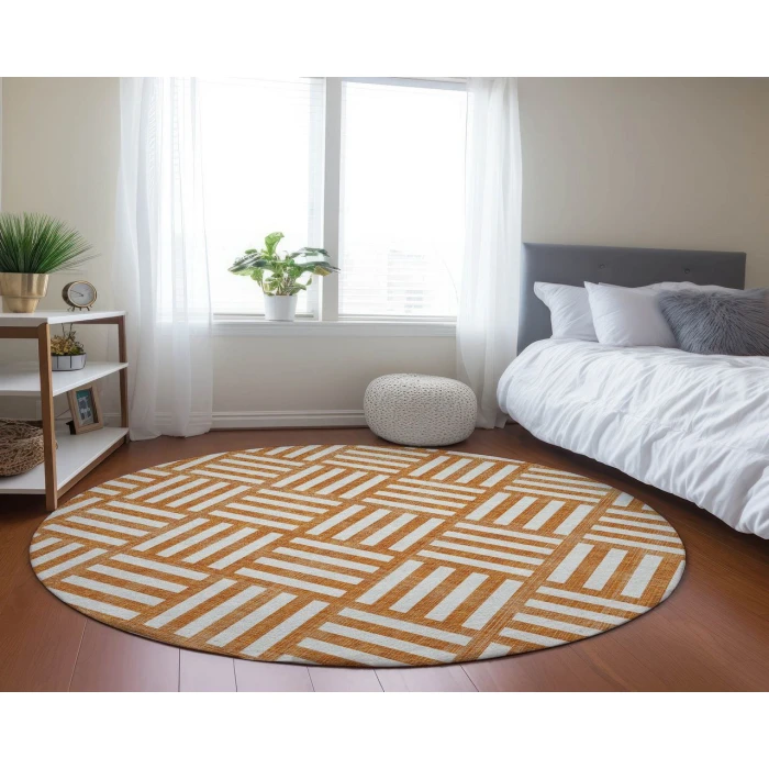 Chantille ACN620 Orange 8' x 8' Rug