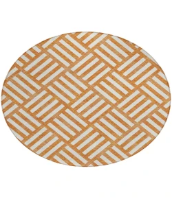 Addison Chantille ACN620 Orange 8 ft. x 8 ft. Round Rug