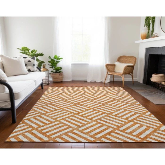 Chantille ACN620 Orange 10' x 14' Rug