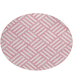 Addison Chantille ACN620 Pink 8 ft. x 8 ft. Round Rug
