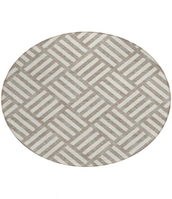 Addison Chantille ACN620 Taupe 8 ft. x 8 ft. Round Rug