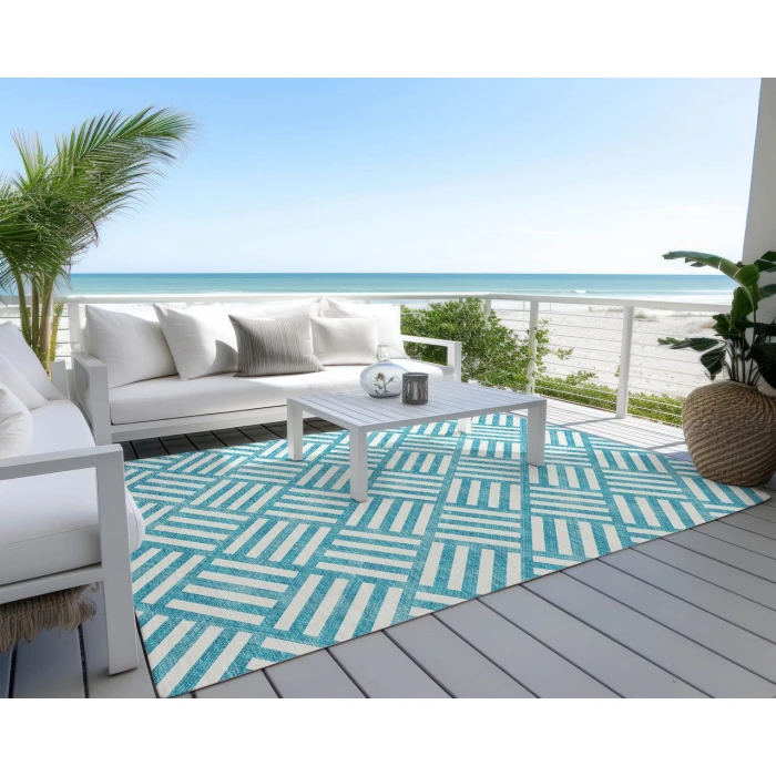 Chantille ACN620 Teal 10' x 14' Rug