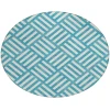 Addison Chantille ACN620 Teal 8 ft. x 8 ft. Round Rug