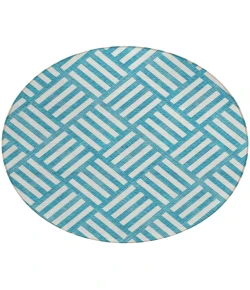 Addison Chantille ACN620 Teal 8 ft. x 8 ft. Round Rug