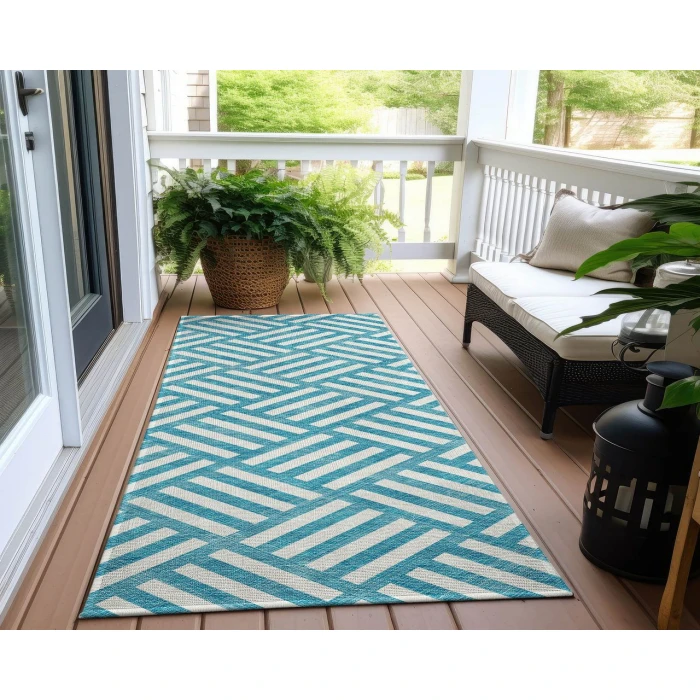 Chantille ACN620 Teal 2'3" x 7'6" Rug