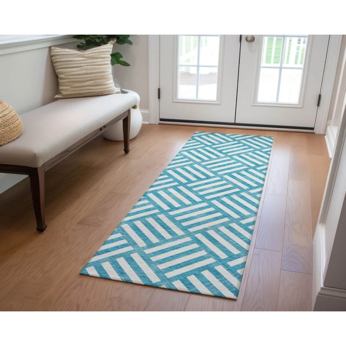 Chantille ACN620 Teal 2'3" x 7'6" Rug