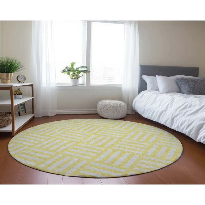 Chantille ACN620 Yellow 8' x 8' Rug