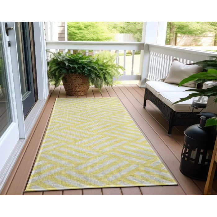 Chantille ACN620 Yellow 2'3" x 7'6" Rug