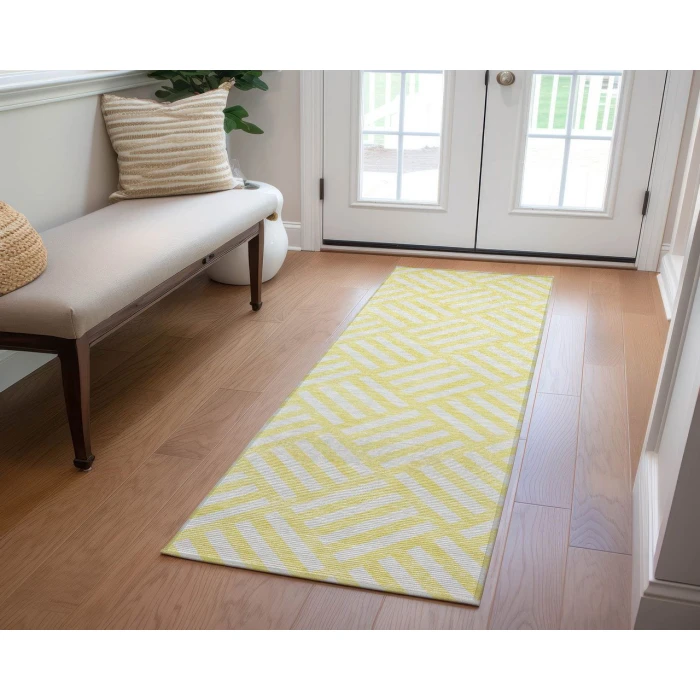 Chantille ACN620 Yellow 2'3" x 7'6" Rug