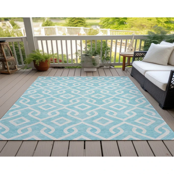 Chantille ACN621 Aqua 9' x 12' Rug