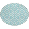 Addison Chantille ACN621 Aqua 8 ft. x 8 ft. Round Rug