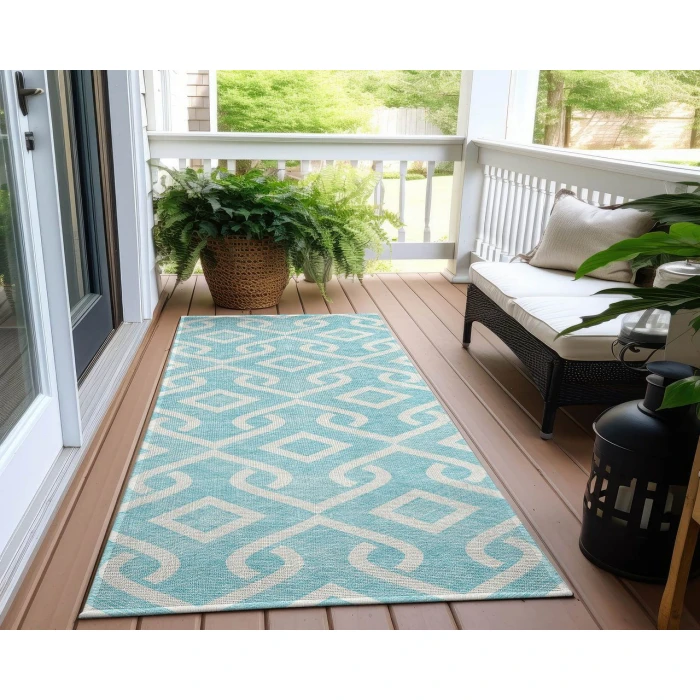 Chantille ACN621 Aqua 2'3" x 7'6" Rug