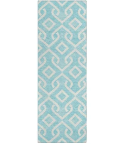 Addison Chantille ACN621 Aqua 2 ft. 3 in. x 7 ft. 6 in. Runner Rug