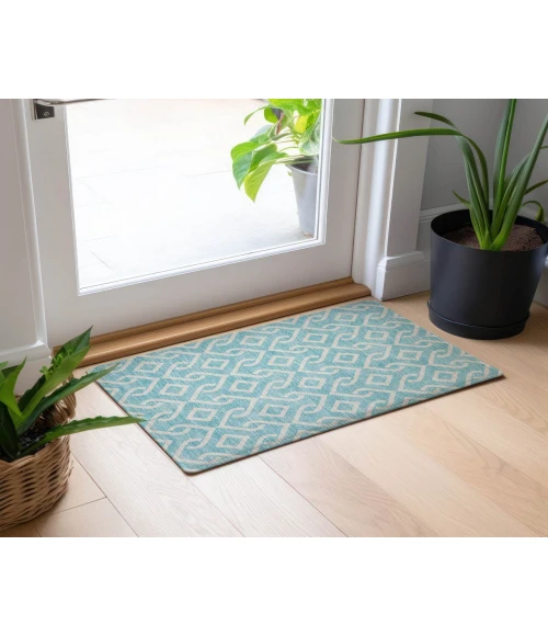 Chantille ACN621 Aqua 1'8" x 2'6" Rug