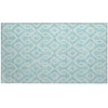 Addison Chantille ACN621 Aqua 1 ft. 8 in. x 2 ft. 6 in. Rectangle Rug