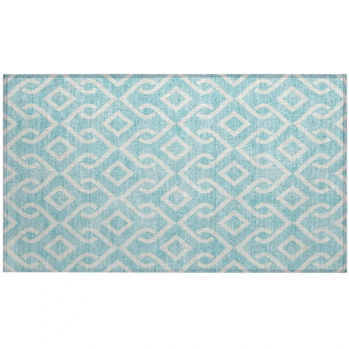 Chantille ACN621 Aqua 1'8" x 2'6" Rug