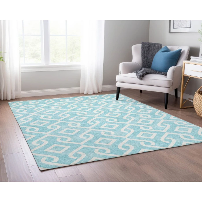 Chantille ACN621 Aqua 9' x 12' Rug