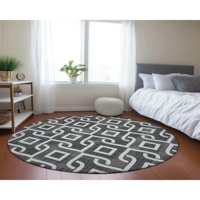 Chantille ACN621 Black 8' x 8' Rug