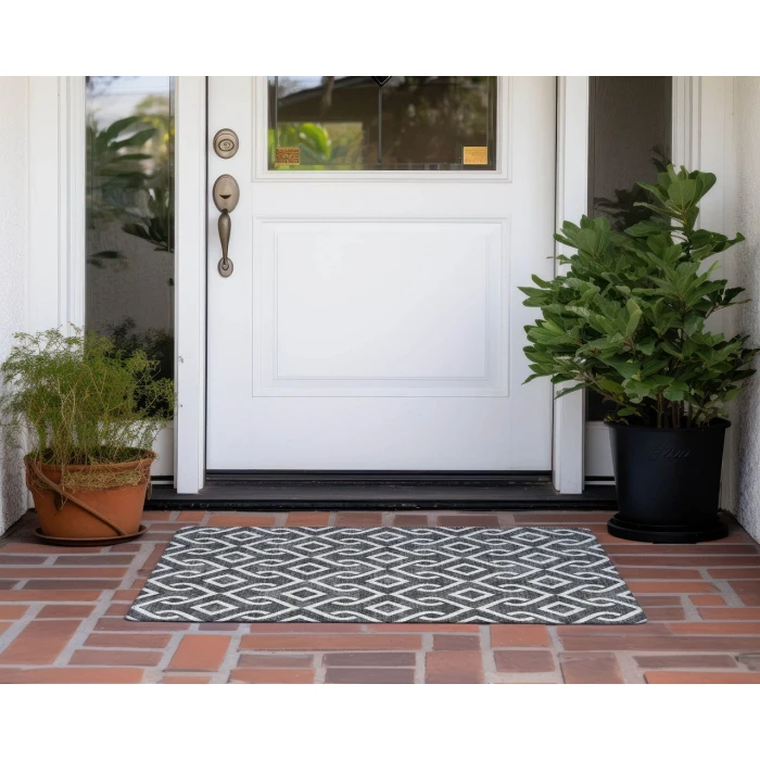 Chantille ACN621 Black 1'8" x 2'6" Rug