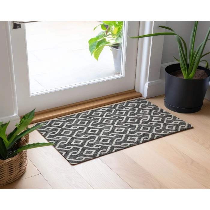 Chantille ACN621 Black 1'8" x 2'6" Rug