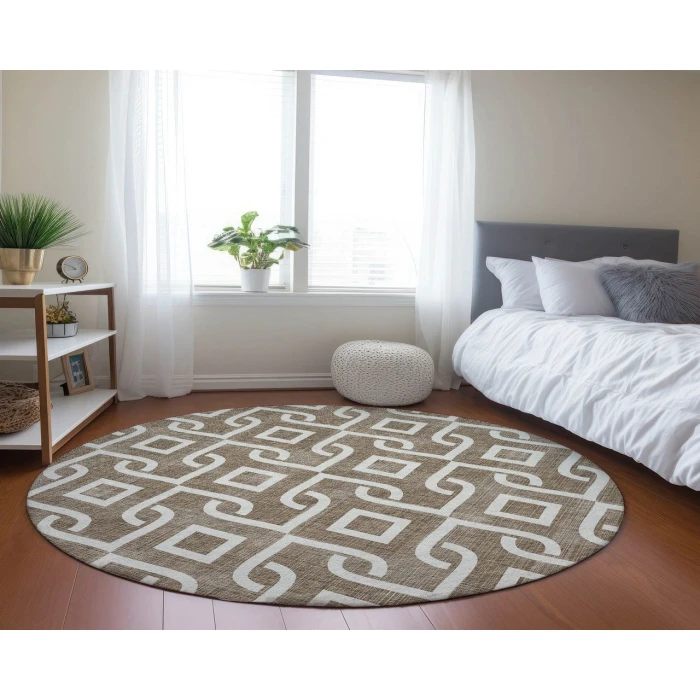 Chantille ACN621 Brown 8' x 8' Rug