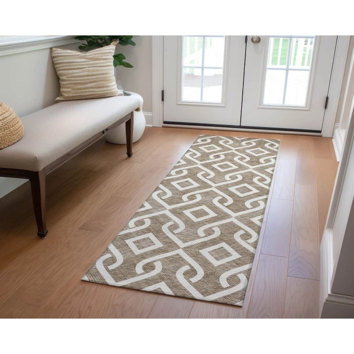 Chantille ACN621 Brown 2'3" x 7'6" Rug