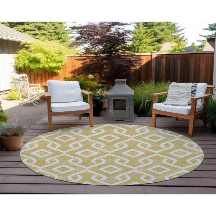 Chantille ACN621 Gold 8' x 8' Rug
