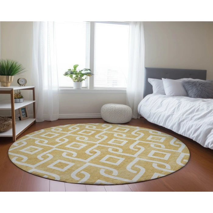 Chantille ACN621 Gold 8' x 8' Rug