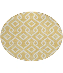 Addison Chantille ACN621 Gold 8 ft. x 8 ft. Round Rug