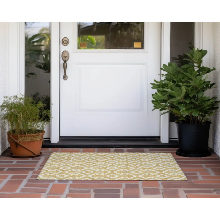 Chantille ACN621 Gold 1'8" x 2'6" Rug