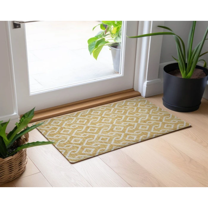 Chantille ACN621 Gold 1'8" x 2'6" Rug