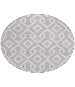 Addison Chantille ACN621 Lavender 8 ft. x 8 ft. Round Rug