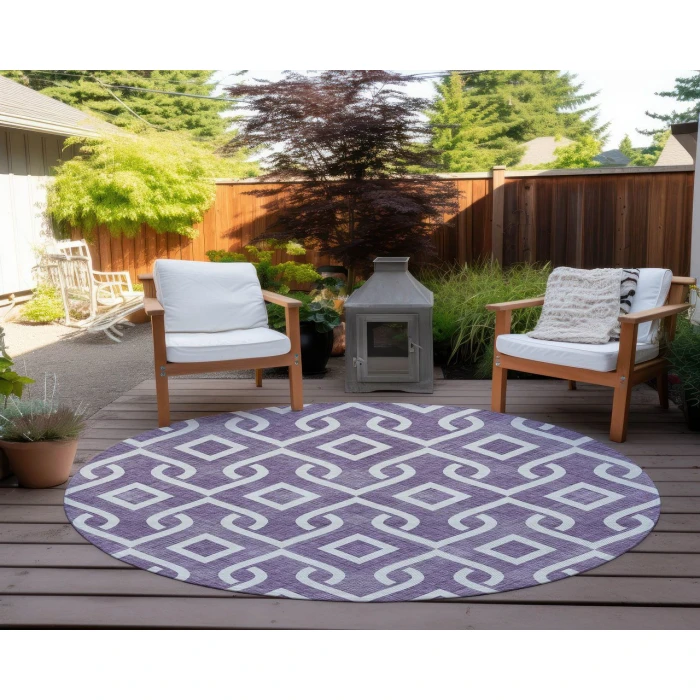Chantille ACN621 Purple 8' x 8' Rug