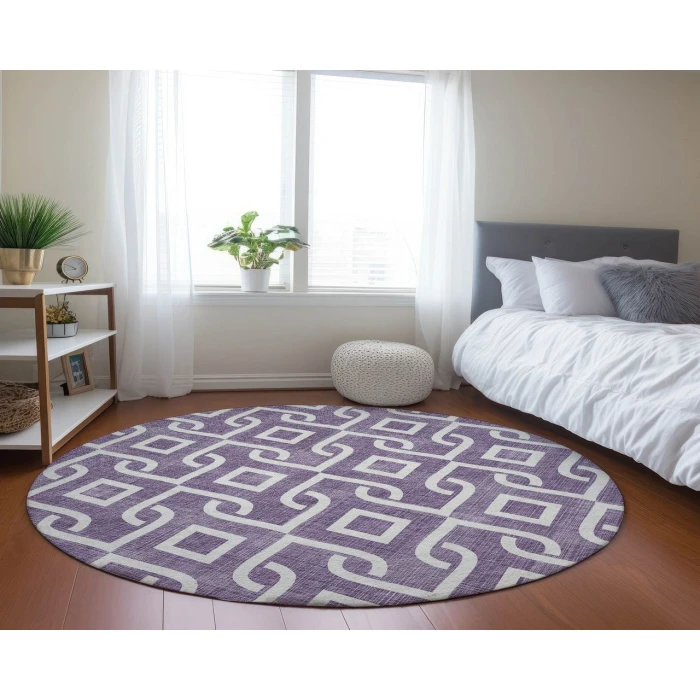 Chantille ACN621 Purple 8' x 8' Rug