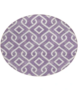 Addison Chantille ACN621 Purple 8 ft. x 8 ft. Round Rug