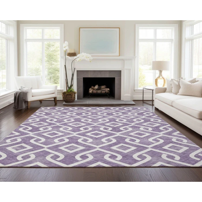 Chantille ACN621 Purple 8' x 10' Rug