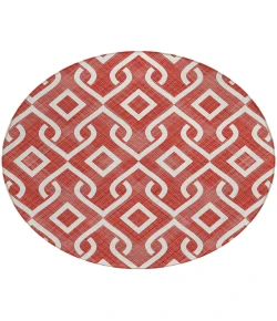Addison Chantille ACN621 Red 8 ft. x 8 ft. Round Rug