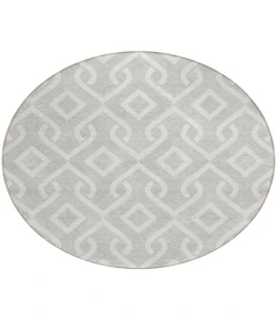 Addison Chantille ACN621 Silver 8 ft. x 8 ft. Round Rug