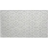Addison Chantille ACN621 Silver 1 ft. 8 in. x 2 ft. 6 in. Rectangle Rug