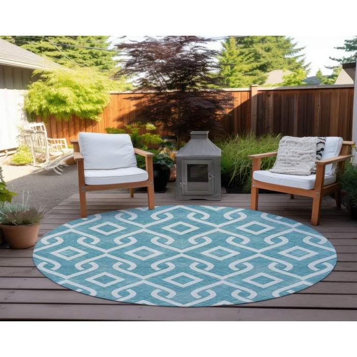 Chantille ACN621 Teal 8' x 8' Rug