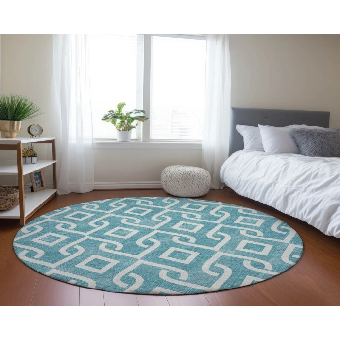 Chantille ACN621 Teal 8' x 8' Rug