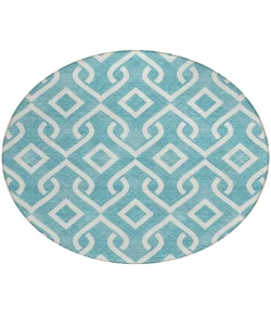 Addison Chantille ACN621 Teal 8 ft. x 8 ft. Round Rug