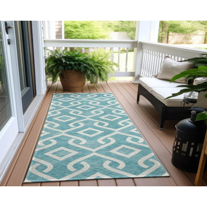 Chantille ACN621 Teal 2'3" x 7'6" Rug