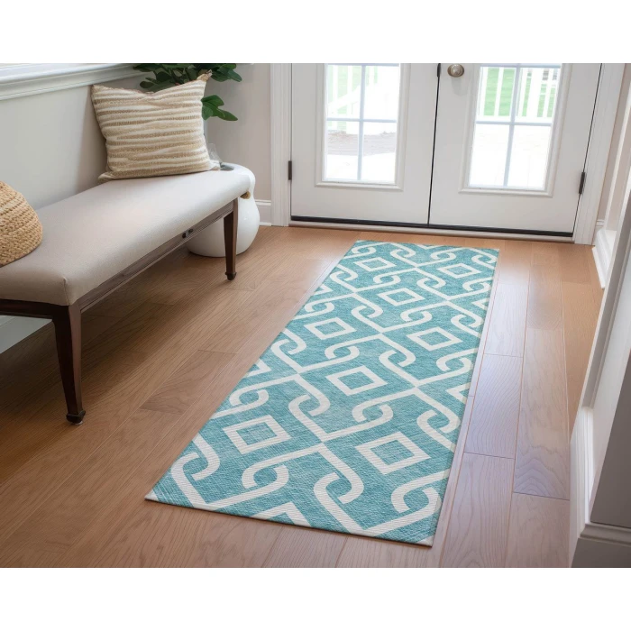 Chantille ACN621 Teal 2'3" x 7'6" Rug