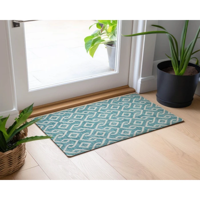 Chantille ACN621 Teal 1'8" x 2'6" Rug