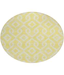 Addison Chantille ACN621 Yellow 8 ft. x 8 ft. Round Rug